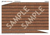Scale Model Scenery TX258 - OO English Bond Weathered Red Brick Platform Wall Wraps (18mm to 20mm high) - OO Gauge