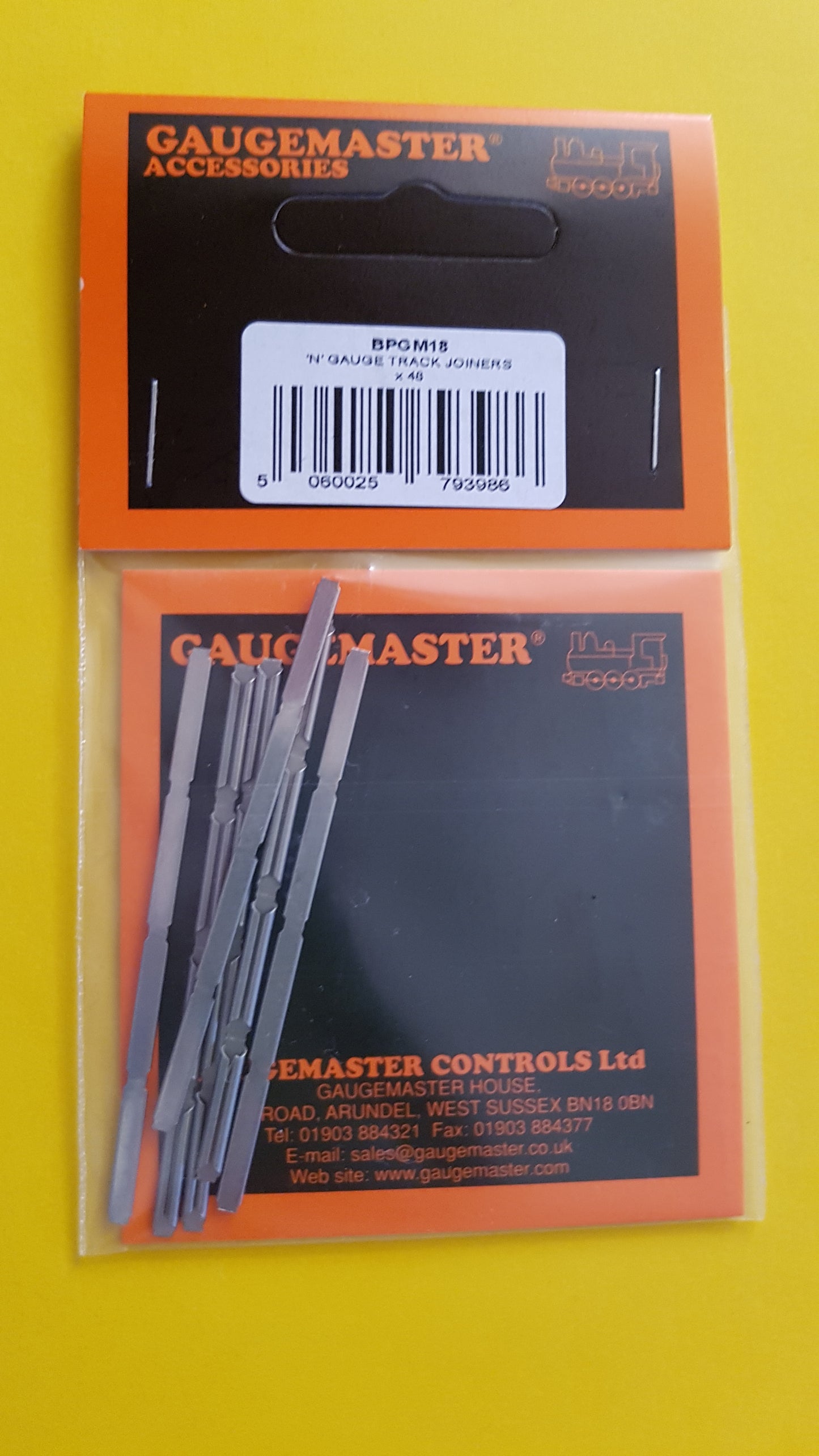 Gaugemaster BPGM18 - 48 N Gauge Rail Joiners (Fishplates)