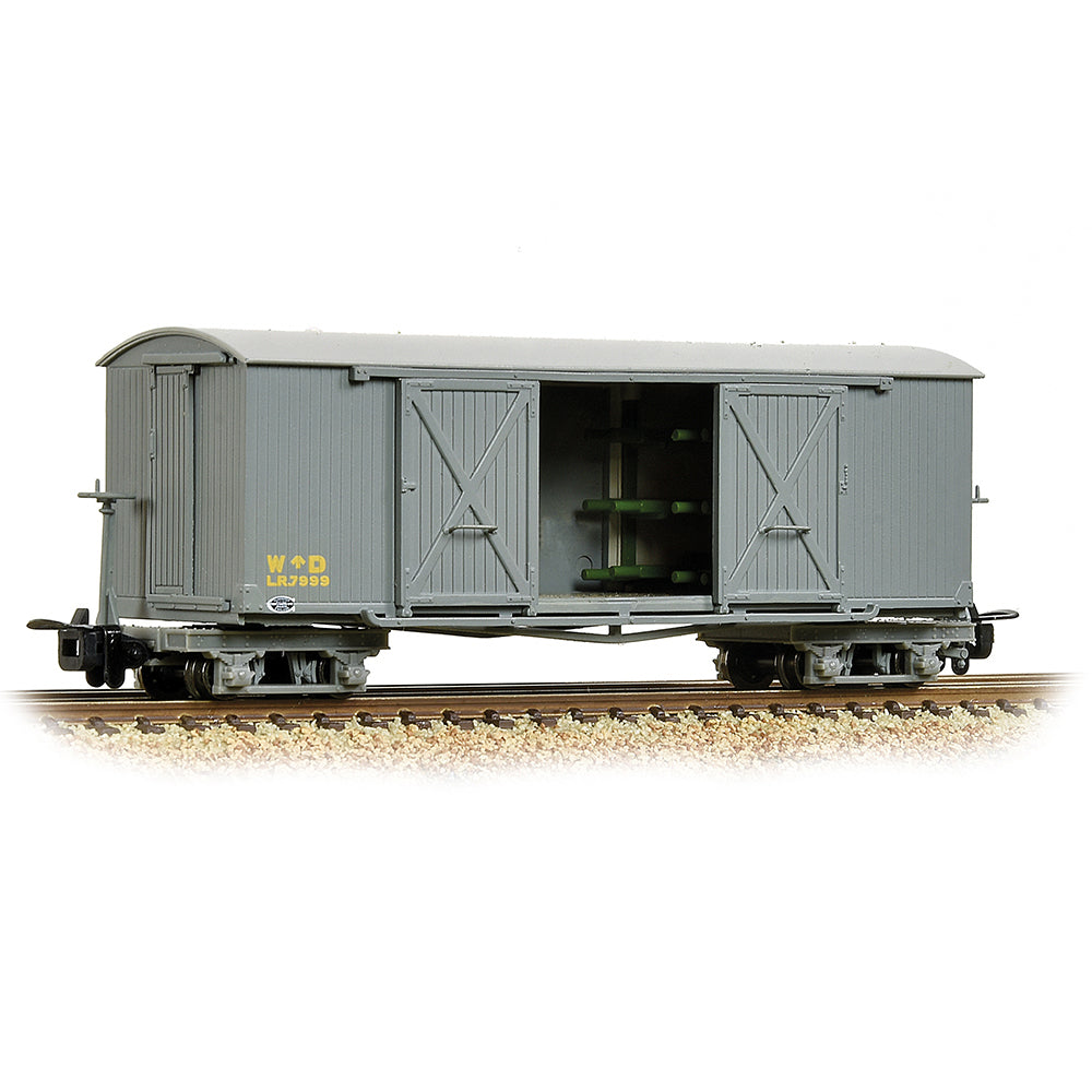 Bachmann Narrow Gauge 393-025A Bogie Covered Ambulance Van WD Grey