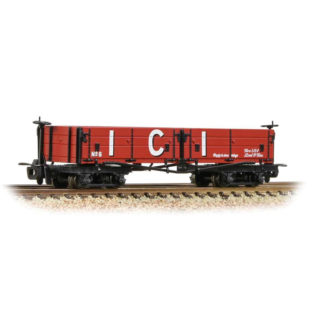 Bachmann Narrow Gauge 393-056 Open Bogie Wagon 'ICI' Red