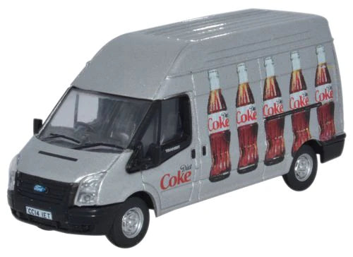 Oxford Diecast 76FT018CC - Ford Transit LWB High Roof Diet Coke (Bottles)