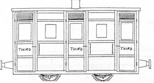 Dundas Models DM43 - Festiniog & Blaenau 4-Wheel 3rd Class Coach