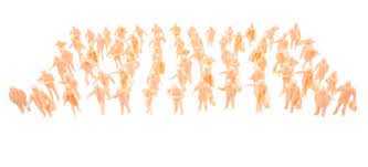 Gaugemaster GM460 - Fordhampton Unpainted Figures x 72 - OO Gauge