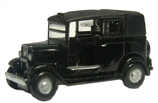 Oxford Diecast NAT001 - Black Austin Low  Loader Taxi