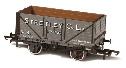 Oxford Rail 76MW7024 - 7 Plank Mineral Wagon Steetley & Co Llynclys