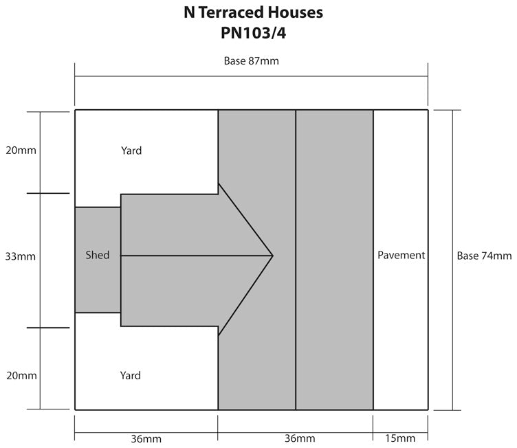 Metcalfe PN103 - Terrace Houses in Red Brick – 2021 DESIGN