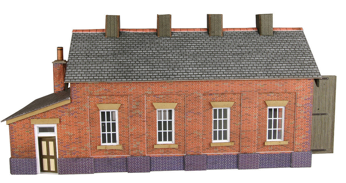 Metcalfe PN931 - Engine Shed Red Brick Single Track