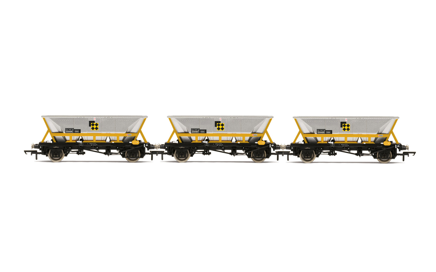 Hornby R60065 - HAA Hopper Wagons, Three Pack BR Coal Sector