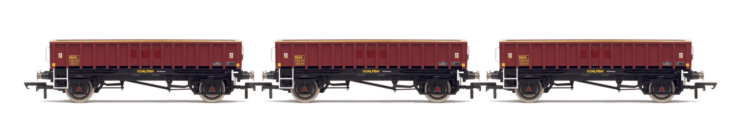 Hornby R60163 - Ex EWS MHA Coalfish Wagon (3 Pack)