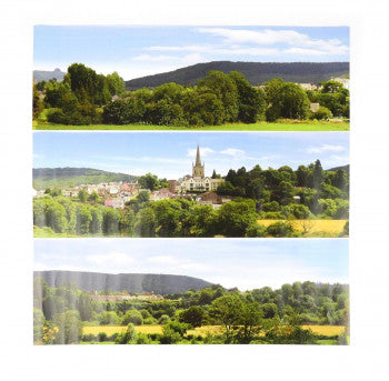 Gaugemaster GM708 - Pretty Town Large Photo Backscene (2744 x 304mm)