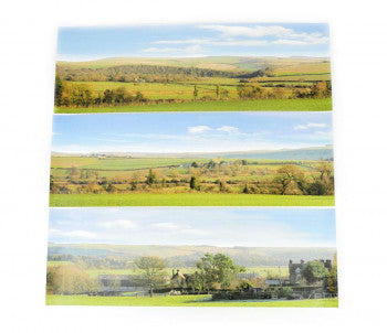 Gaugemaster GM752 - Countryside Small Photo Backscene (1372 x 152mm)