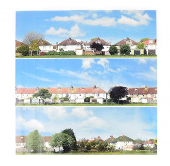 Gaugemaster GM757 - Housebacks Small Photo Backscene (1372 x 152mm)