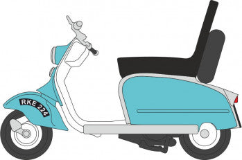 Oxford Diecast 76SC001 - Scooter in Blue & White