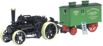 Oxford Diecast NFBB002 - Fowler BB1 Ploughing Engine & Living Van No. 15222