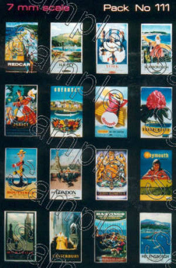Gaugemaster Tiny Signs TSO111 - Travel Posters BR Small